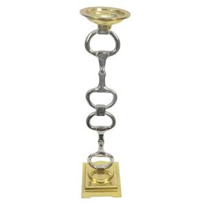 Shiny Polish Horse Bit Pillar <b>Candle</b> Holder Set of 3 Small Medium <b>Large</b> Size Decorative Luxury <b>Candle</b> Stand Wedding Home Decor - Product Image 2