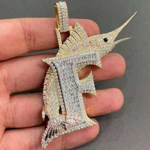 Iced Hiphop Jewelry Custom Diamond Pendant Bling <b>Chain</b> For Men Luxury Diamond Pendant Wholesale <b>Rapper</b> Style Pendant - Product Image 3