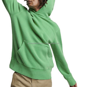 DEC fábrica personalizada de alta calidad de algodón polar francés Terry Plain Heavyweight Hoodie personalizado sin cordón diseñador Hoodie personalizado - Product Image 1