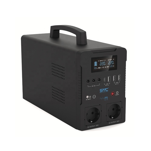300W 500W LiFePO4 Battery Power Energy Storage Outdoor Portable Solar Rechargeable Power Station for Outdoor Camping