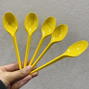 Cucharas de Plástico Desechables de Fábrica 2026, las Más Vendidas, de 15/21 cm, para Fiestas, Restaurantes, Comida Rápida, Comida para Llevar, Precio Económico, Amarillo, Rojo, Blanco - Product Image 4