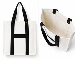 Canvas Tote <b>Bag</b> Strap Handle Shopping Carry <b>Bag</b> <b>Medium</b> <b>Size</b> for Daily Grocery Travel - Product Image 1