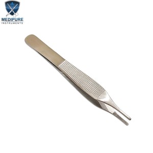Pinzas Adson para Dientes y Sin Dientes, Pinzas Quirúrgicas de Acero Inoxidable, Pinzas para Tejidos con Punta de Precisión, Instrumentos Quirúrgicos Reutilizables - Product Image 3