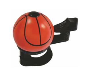 Mini-cloche de vélo en forme de ballon de basket, son puissant, accessoire de vélo, klaxon fantaisie, alarme de guidon pour le cyclisme - Product Image 2