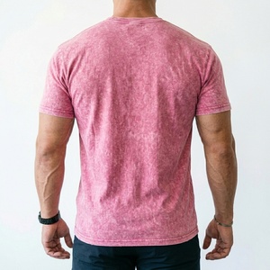 Custom Logo Acid Washed Vintage T Shirt Distressed Heavyweight <b>Blank</b> Oversized Tshirt 100% Cotton Heavy <b>Weight</b> for Men's T-shirt - Product Image 1