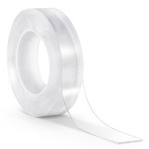 Nastro Biadesivo Resistente da 16 Piedi, Nastro in Tessuto Nano Trasparente per Pareti con Adesivo Forte, Riutilizzabile e Rimovibile - Product Image 1