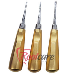Último Set Premium de Cuidado Radicular Dental, Kit de Elevadores de Raíces de 7 Piezas con Recubrimiento Dorado, Implantes Manuales Quirúrgicos Clase I CE - Product Image 2