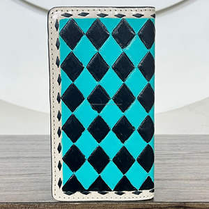 กระเป๋าสตางค์ยาวลายตารางหนังวัวแท้สำหรับผู้ชาย สินค้ามาใหม่ ขายดี แฟชั่นทันสมัย ใส่เงินสด กระเป๋าคลัทช์และกระเป๋าถือ ของขวัญสำหรับทุกเพศ - Product Image 5