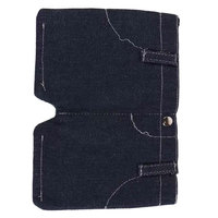 Dompet Koin Denim Mini Vintage, Tempat Penyimpanan Kartu Ringan, Dompet Uang, Organizer Saku Portabel untuk Wanita dan Pria