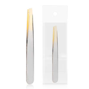 Pince à épiler et recourbe-cils professionnels en acier inoxydable pour la barbe des hommes et les faux cils, avec pointes en fibre, légers et réutilisables ANAAIF - Product Image 1