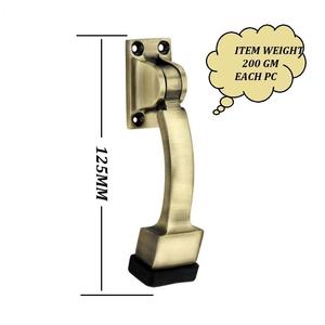 Butée de porte élégante en métal massif finition antique pour la maison et le bureau - Product Image 3