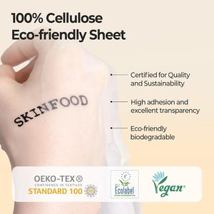 Mascarilla facial diaria de zanahoria y caroteno SKINFOOD, 30 unidades, mascarillas coreanas para el cuidado de la piel, 30 mascarillas faciales - Product Image 4