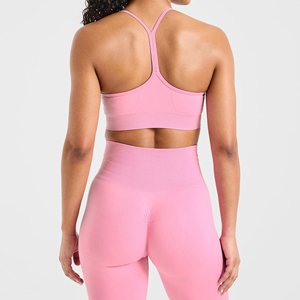 Soutien-gorge de sport pour femme à maintien élevé, réversible, sans coutures, avec logo frontal – Confort optimal pendant l'exercice et les activités sportives – En promotion - Product Image 2
