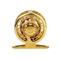Vente en gros de moulinet de pêche CNC en aluminium 2 + 1BB portée de 100m à 200m portée de 6kg max glisser entièrement en métal pour moulinets de pêche à la mouche sur glace et en eau douce