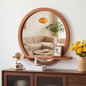 Miroir mural en bois écologique, design moderne du milieu du siècle, fait main et durable, léger, provenant de l'Uttar Pradesh - Vente en gros disponible - Product Image 5