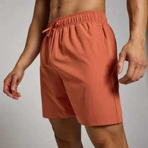 Shorts décontractés unisexe personnalisés à logo frontal en satin, séchage rapide, taille mi-haute, polyester/coton - Product Image 1