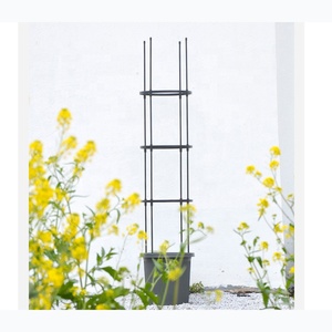 Plastic Garden Stake Metal Plant <b>Support</b> Metal <b>Tomato</b> Cage - Product Image 1