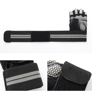 Gants de musculation personnalisés en gros avec sangle de poignet, antidérapants, pour la musculation et l'entraînement en salle de sport pour hommes - Product Image 6