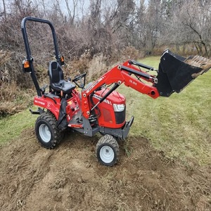 Tracteur compact puissant Massey Ferguson série GC1700 MF GC1723E, nouveau, 4 roues motrices, moteur 80 CV et pompe, chargeuse-pelleteuse - Product Image 1
