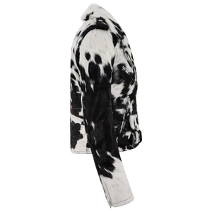 Cowhide Leather Bomber <b>Jacket</b> Men Classic Biker Asymmetric Zip Motorcycle Casual Customizable Design Windproof Breathable - Product Image 3