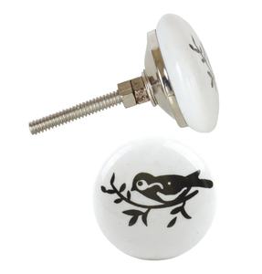 Boutons en céramique Design oiseau moderne et traction pour commode armoire chambre cuisine salle de bain salon tiroir armoire poignée - Product Image 1