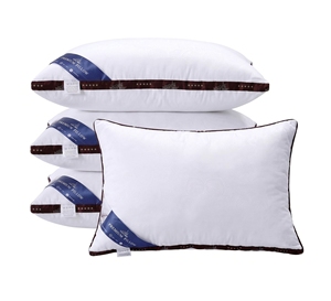 En stock, vente en gros, oreiller de lit d'hôtel 5 étoiles, housse lavable, noyau en coton résistant, ergonomique, confort du lit, prix d'usine OEM ODM - Product Image 1