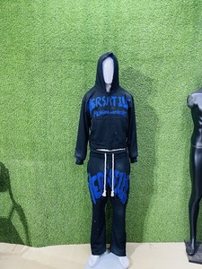 Sudaderas Cortas con Capucha en Tendencia, Ropa Casual Unisex Sudadera con Capucha de Estilo Urbano con Cierre Frontal, 100% Algodón, Talla Grande, Color Degradado - Product Image 6