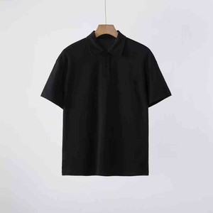 <b>Men's</b> Short Sleeve <b>Polo</b> <b>Shirt</b> Solid Color Knitted Casual Style Regular Fit Blue - Product Image 3