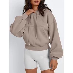 Sudadera corta cómoda, elegante y práctica para mujer, talla personalizada, estilo casual de negocios para oficina. - Product Image 2