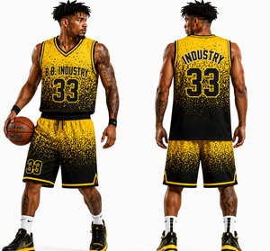 Conjunto de Uniforme de Baloncesto Negro con Diseño de Mármol, Sublimación Personalizada, Gráfico de Vetas Blancas, Cuello en V, Sin Mangas, Uniforme de Equipo al por Mayor, Kit de Malla - Product Image 6