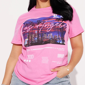 Camisetas Cortas de Estilo Clásico Oversize para Mujer, Transpirables, Estilo Urbano, Venta al por Mayor, Camisetas Casuales Holgadas para Mujer - Product Image 6