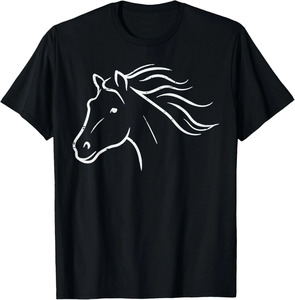 เสื้อยืดแขนสั้นสีดำสำหรับขี่ม้า - Product Image 4