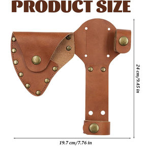 Protector de Cuchilla de Hacha Duradero, Funda de Cuero Grueso para Cabeza de Herramienta, Equipo de Camping, Protector de Cuchilla de Hacha de Cuero Hecho a Mano - Product Image 3
