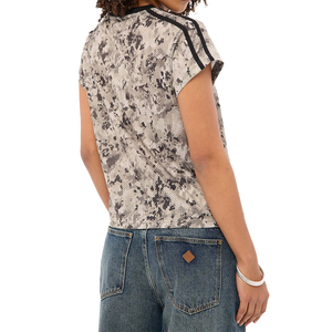 Maillot personnalisé à col en V camouflage, style streetwear militaire, tee-shirt de sport pour hommes et femmes, respirant, en polyester, OEM - Product Image 2