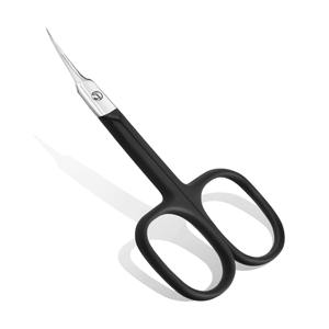 Ciseaux à cuticules professionnels en acier inoxydable de 9,4 cm à pointe incurvée, coupe-ongles, dissolvant de vernis, manucure, pédicure, durables, beauté - Product Image 1