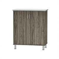Meuble de rangement de cuisine moderne 2104 multi-usages en bois, armoire à double porte, buffet, console, organisateur de placard, facile à nettoyer
