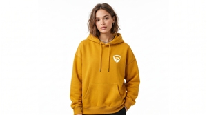 ดูเมลาเสื้อสเวตเตอร์มีฮู้ดสำหรับเด็กผู้หญิง สีเหลือง ผ้าฝ้าย 100% ผ้าฟลีซ กระเป๋าหน้าขนาดใหญ่ สวมใส่สบายๆ ในฤดูใบไม้ร่วง - Product Image 3