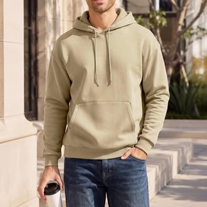 Sweat-shirt à capuche surdimensionné pour homme en molleton de coton, à manches longues, avec poche kangourou et cordon de serrage, style streetwear décontracté - Product Image 3