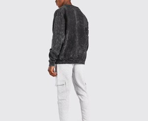 Sweat-shirt délavé pour homme, style vintage, mode streetwear, vêtements fabriqués aux États-Unis - Product Image 3
