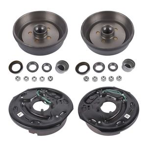 Tamburo freno 5 su 4.5 con mozzo + freni elettrici 10''x2 1/4'' per assale da 3500 libbre CW per tamburi freno rimorchio - Product Image 5