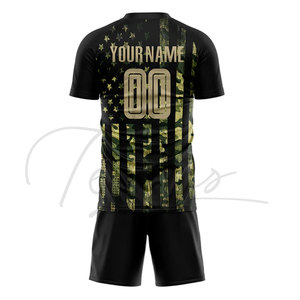 Comfortable and Breathable Adult Size <b>Men</b> Soccer Uniform 100% Top High Quality Solid Color <b>Men</b> Soccer Uniform - Product Image 2