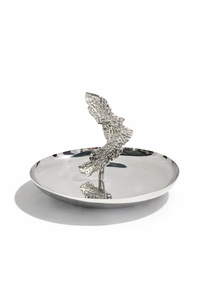 Metal Marble & Wood Contemporary Round Serving Tray/<b>Platter</b>-Eco-Friendly <b>Disposable</b> Party <b>Platter</b> - Product Image 4