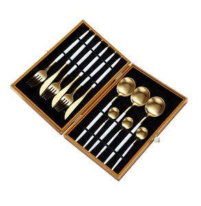 Weddings Brass Spoon Gifts Packing <b>Red</b> <b>Box</b> Medium Handle Fork/Spoon/Knife Flatware Cutlery Spoon Top Price - Product Image 6