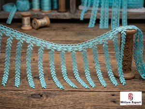 Encaje de Flecos de Lujo, Tela de Encaje con Borlas, Borde Decorativo de Flecos, Servicio de Fabricación Personalizada para Prendas, Cortinas y Manualidades - Product Image 5