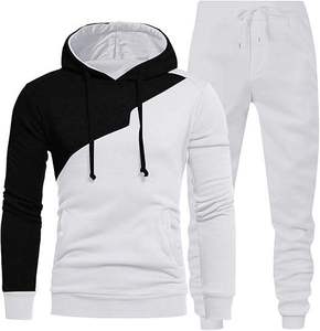 Ensemble de survêtement pour homme OEM, coupe ajustée, 2 pièces, coton respirant, vêtements de sport décontractés pour l'hiver, survêtements d'hiver - Product Image 4