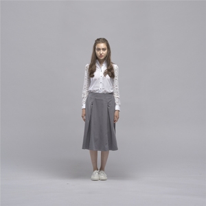 Jupe en coton polyester pour femmes demi-longueur ODM à prix réduit - Product Image 6