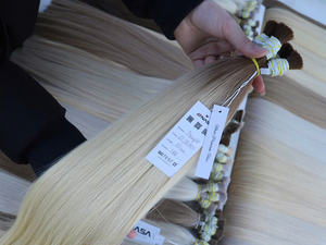 Precio al por mayor Extensiones de cabello Remy virgen a granel 100% Cabello vietnamita 100 gramos Color más claro Solo Super Doble Onda natural - Product Image 3