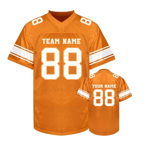 Maillot de football américain pour adultes en micro-mesh, col personnalisé, broderie plate confortable, faible MOQ - Product Image 5