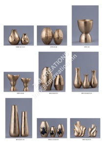 Jarrón de Metal de la Mejor Calidad con Acabado Pulido Antiguo en Níquel, Jarrones de Metal para Decoración Cultural y Centros de Mesa - Product Image 6