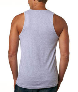 Débardeur en jersey tricoté respirant de qualité supérieure pour homme, décontracté, uni, pour la gym, 100% coton, col rond - Product Image 4